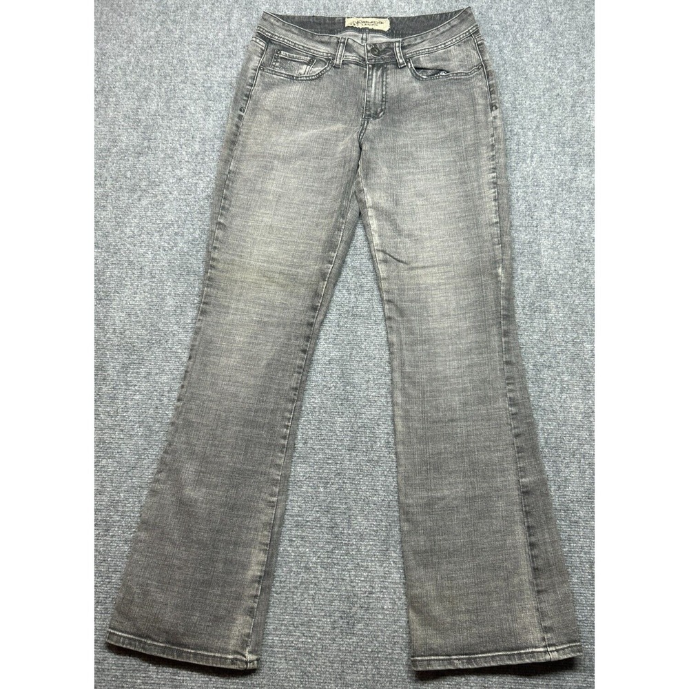Jordache Legacy Jeans Womens 30/10 Long Gray Alexis Sexy Boot Denim Stretch